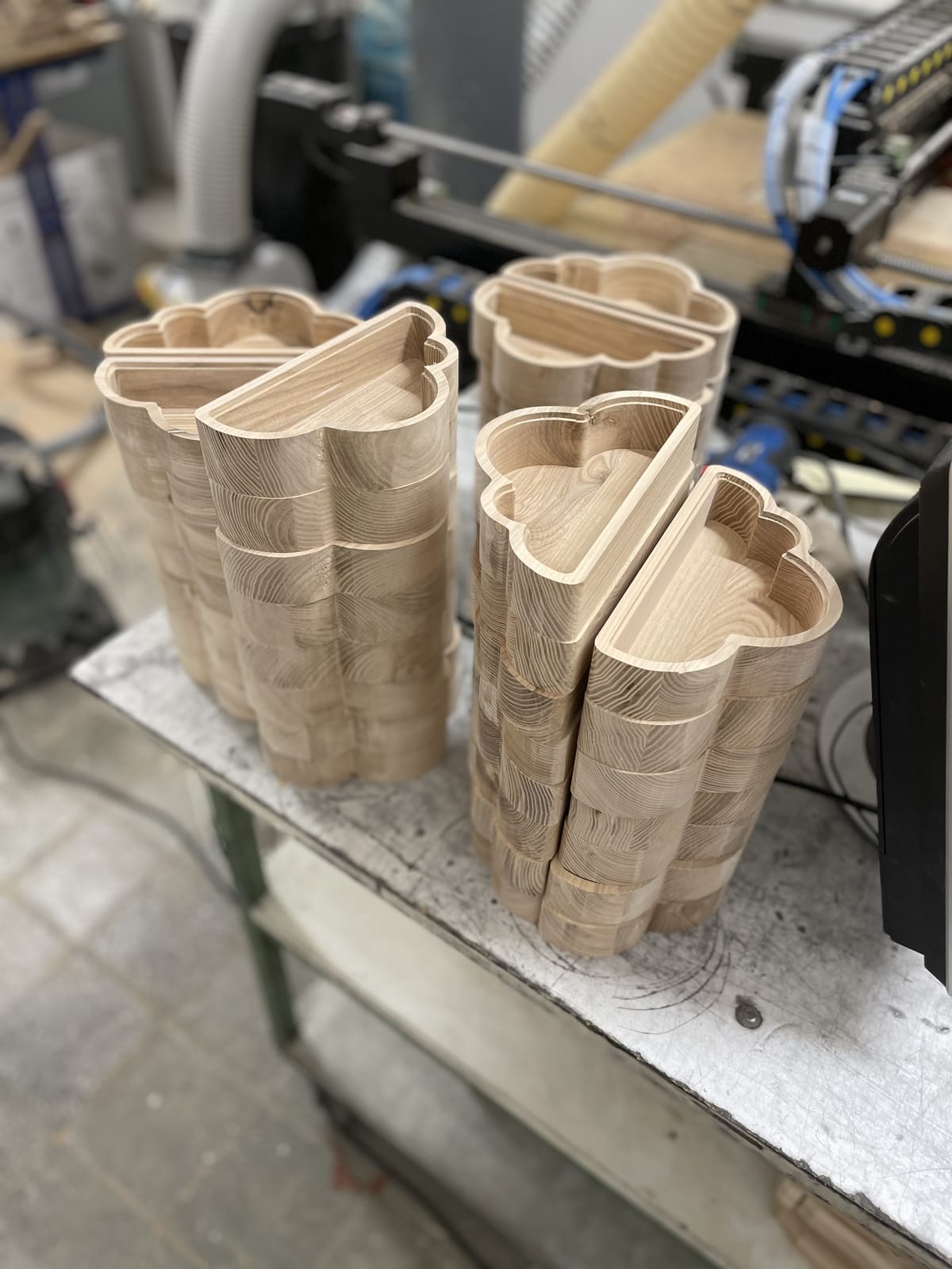 Serie CNC-gefräster Teile